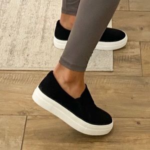 black slip on sneakers